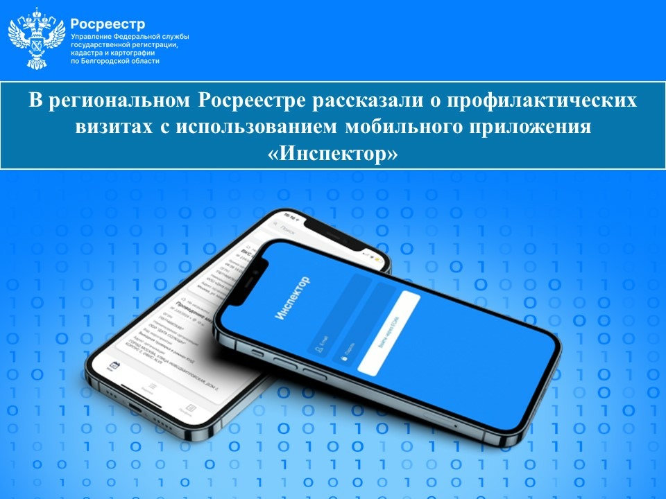 В региональном Росреестре рассказали о профилактических визитах с использованием мобильного приложения «Инспектор».