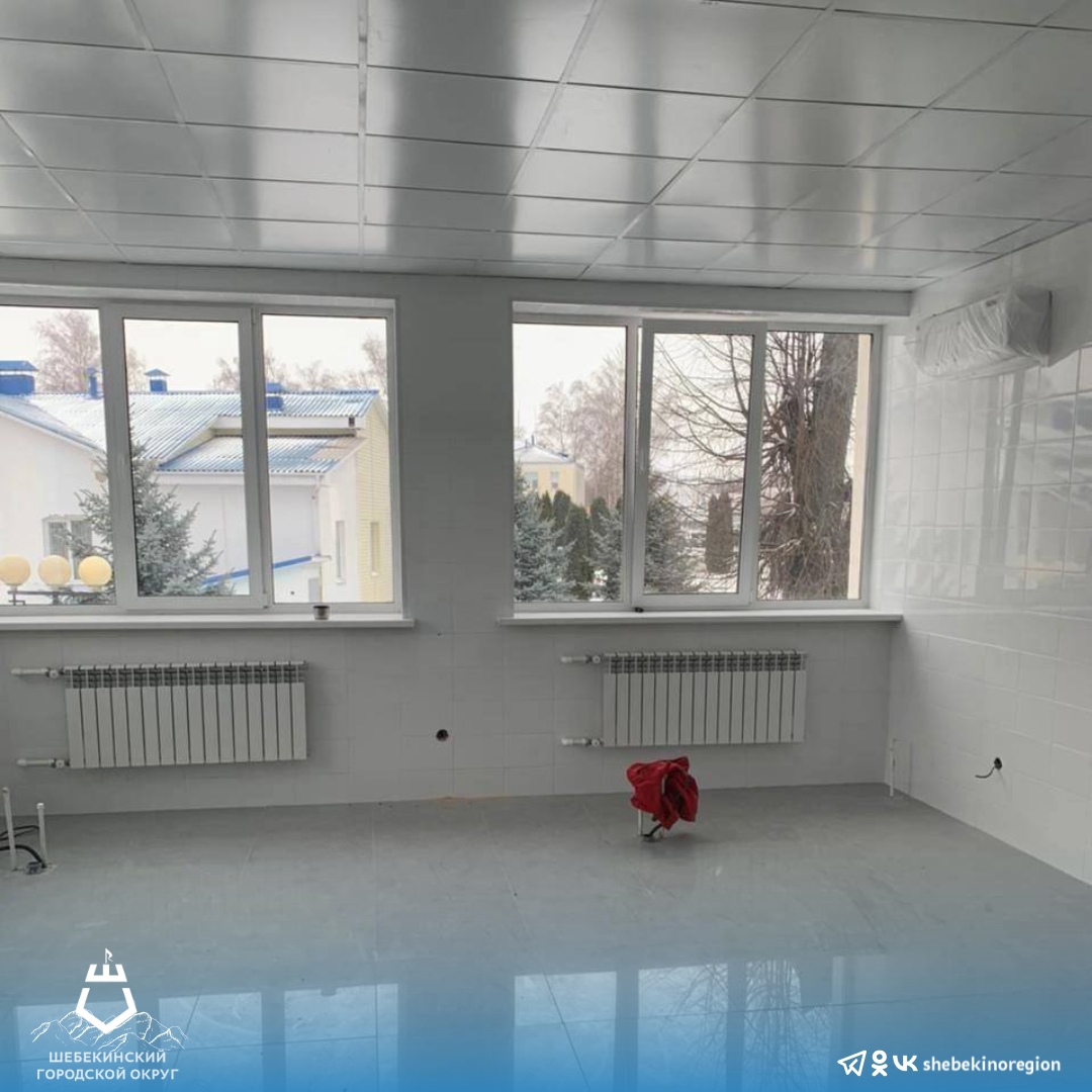 В Большетроицкой больнице строители приступили к внутренней отделке помещений