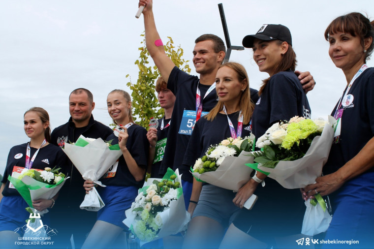 Шебекинские спортсмены стали серебряными призёрами в легкоатлетическом забеге «Губернаторская эстафета».