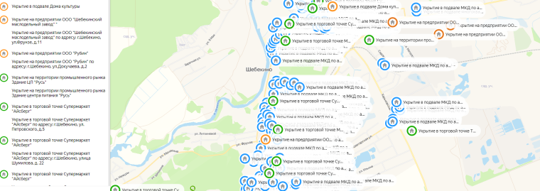 В Шебекинском городском округе заработала интерактивная карта укрытий.