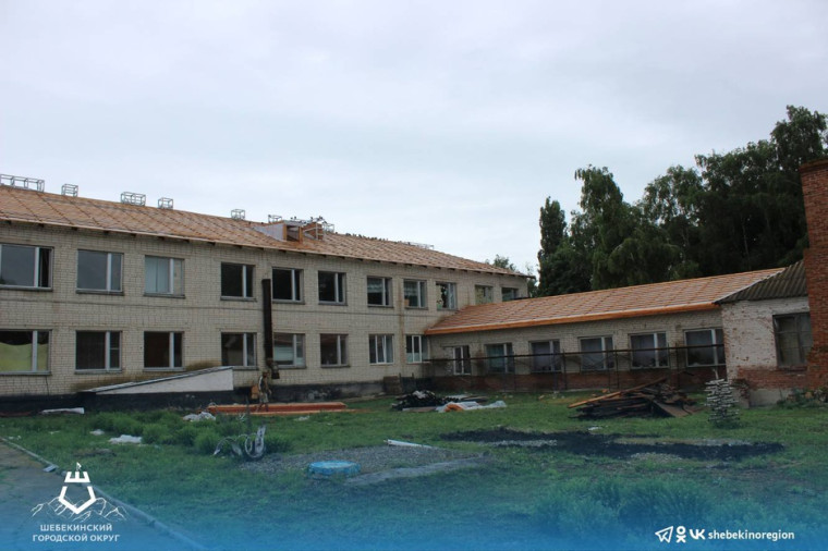 В Шебекинском городском округе начался ремонт Булановской школы.