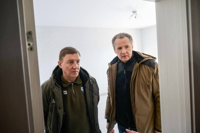 Вячеслав Гладков посетил Шебекино вместе с Андреем Турчаком.