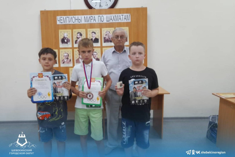 Шебекинские спортсмены стали призёрами фестиваля по шахматам.